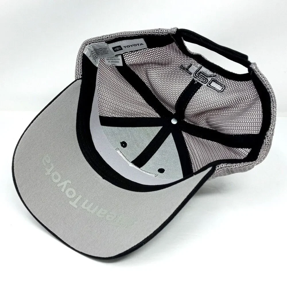 NEW Toyota Racing TRD Logo Black/Grey Mesh Trucker Adjustable Hat Cap